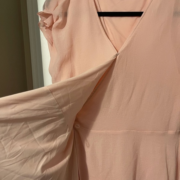 NWT — Halston light pink wrap blouse - Picture 5 of 6